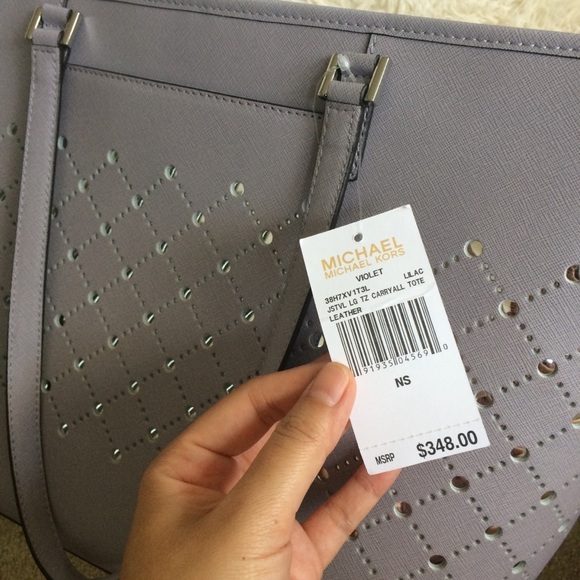 Michael Kors lavender large tote - Picture 3 of 7